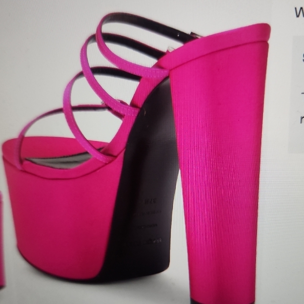 SERGIO ROSSI Strappy Platform Sandals Size 36 1/2 - Picture 2 of 9